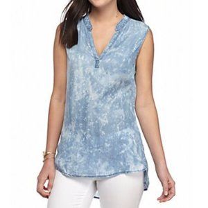 Cloth and Stone Chambray Acid Wash Tank Medium